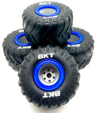 Losi LMT Son Uva Digger 2.0 TIRES (Set of 4 Tyres Blue Rims Wheels LOS04028