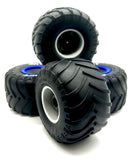 Losi LMT Son Uva Digger 2.0 TIRES (Set of 4 Tyres Blue Rims Wheels LOS04028