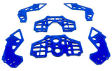 Losi LMT Son Uva Digger 2.0 CHASSIS SIDE PLATES blue aluminum LOS04028