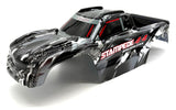 Stampede 4x4 VX3 - BODY Shell (Black white cover clipless traxxas 67454-4)
