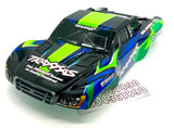 fits SLASH 2wd VXL - BODY Shell (Green Blue black CLIPLESS 4x4 58276-74