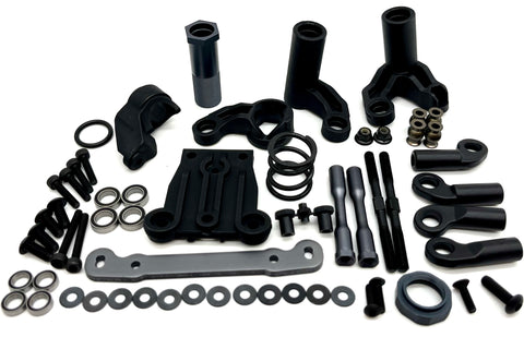 Tekno NB48 2.2 Nitro STEERING SET (Bag J) (Bell Crank, servo saver upper ackerman plate TKR9305