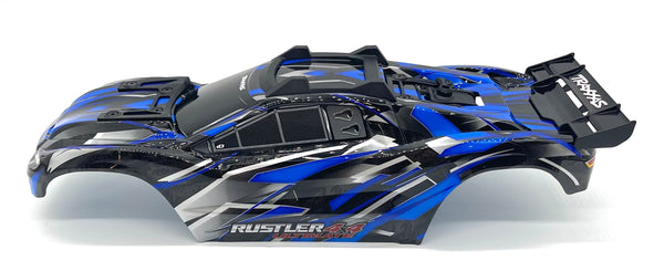 Rustler Purple Shell RUSTLER ULTIMATE - BODY Shell (Black & Blue Cover Shell decals Traxxas ...