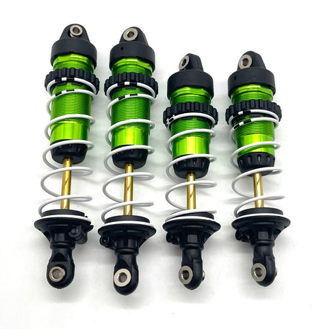 RUSTLER ULTIMATE SHOCKS, Green Front Rear springs big-bore Dampers Traxxas 67097-4