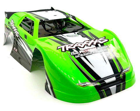 Slash Late Model BODY, Dirt Oval Racer, GREEN, complete w/decals