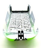 Slash Late Model - BODY, Dirt Oval Racer, GREEN, complete w/decals 10423 Traxxas 104364-74