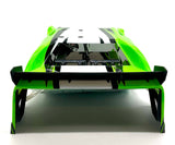 Slash Late Model - BODY, Dirt Oval Racer, GREEN, complete w/decals 10423 Traxxas 104364-74