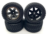 RUSTLER ULTIMATE - TIRES & Wheels assembled (4) Gravix Tyres Traxxas 67097-4