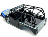 Axial SCX-10 III CJ-7 BODY, w/Interior, rollcage, lights (SILVER/Blue) AXI03008