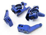 RUSTLER ULTIMATE - C-HUBS Steering Caster Blocks Carriers Blue Alum Traxxas 67097-4