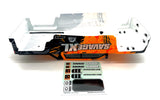 Savage XL FLUX V2 BODY (GTXL-6 Kingcab Truck Painted Cover Blk/Orange HPI 160103
