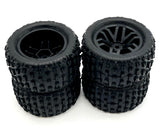 Arrma GRANITE GROM mega 4x4 - Wheels & Tires (set of 4) fortress black dboots ARA2102