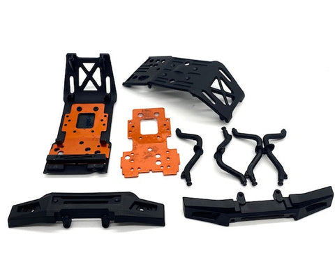 Savage XL 5.9 GTXL-6 - Front/ Rear SKID PLATES BUMPERS gt-6 flux HPI 160102