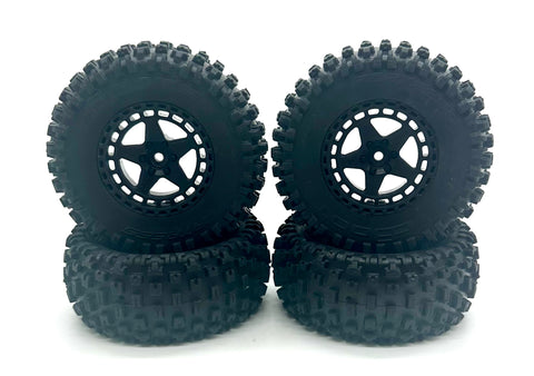 Arrma FURY 223s 2wd - Tires (DBOOTS 'FORTRESS SC' Tire Set Glued, Black ARA3521T2