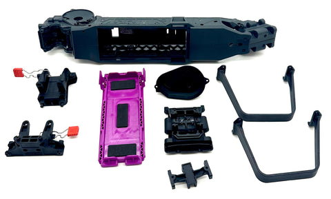 Arrma FURY 223S 2wd - Chassis (Purple LWB right left halves mega ARA3521T2