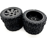 Jato 4x4 BL-2s TIRES & WHEELS (4) Sledgehammer, gray wheels Traxxas 90154-4