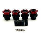 Jato 4x4 BL-2s WHEEL HEXES, axle barrels, pins nuts RED Traxxas 90154-4