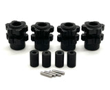 Jato 4x4 BL-2s WHEEL HEXES, axle barrels, pins nuts BLACK Traxxas 90154-4