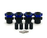 Jato 4x4 BL-2s WHEEL HEXES, axle barrels, pins nuts BLUE Traxxas 90154-4