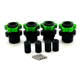 Jato 4x4 BL-2s WHEEL HEXES, axle barrels, pins nuts GREEN Traxxas 90154-4