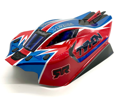 Arrma TYPHON 4x4 223s - Body Shell (Red painted clipless ARA4306V4)