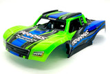 MINI SLASH BODY cover Shell (GREEN Painted ProGraphics, clipless Traxxas 108164-1