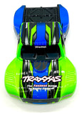MINI SLASH BODY cover Shell (GREEN Painted ProGraphics, clipless Traxxas 108164-1