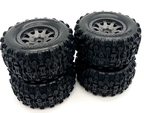 MINI-MAXX Wheels & Tires (Factory Glued Assembled Sledgehammer (set 4) Traxxas 107154-1