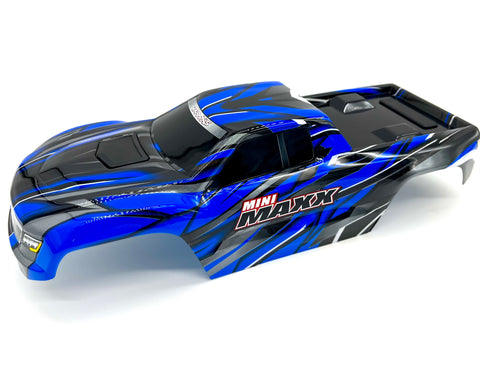 MINI-MAXX BODY cover Shell (BLUE Painted ProGraphics, clipless 107154-1