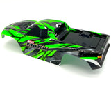 MINI-MAXX BODY cover Shell (GREEN Painted ProGraphics, clipless 107154-1