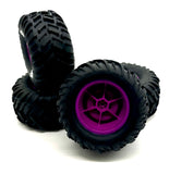 Arrma QUAKE 2wd - Tires (Purple) DBOOTS Cut Chevron MT (4) ARA3537