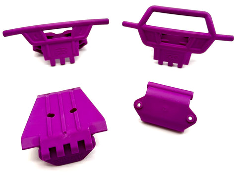 Arrma QUAKE 2wd - Bumpers (PURPLE) Front Rear skid Mount Set ARA3537