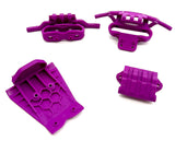 Arrma QUAKE 2wd - Bumpers (PURPLE) Front Rear skid Mount Set ARA3537