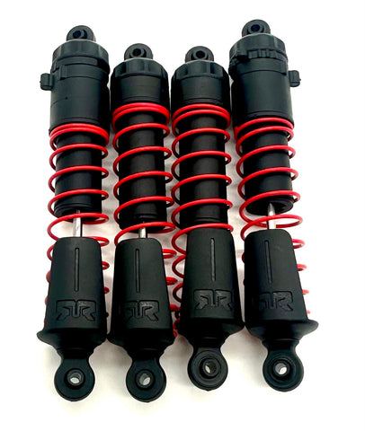 Arrma QUAKE 2wd - Shocks (Red) assembled front & rear set springs gorgon ARA3537