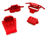 Arrma QUAKE 2wd - Bumpers (RED) Front Rear skid Mount Set ARA3537
