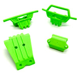 Arrma QUAKE 2wd - Bumpers (GREEN) Front Rear skid Mount Set ARA3537