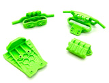 Arrma QUAKE 2wd - Bumpers (GREEN) Front Rear skid Mount Set ARA3537