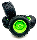 Arrma QUAKE 2wd - Tires (Green) DBOOTS Cut Chevron MT (4) ARA3537