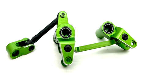 1/10 MAXX Ultimate STEERING Assembly green (Bellcrank Horn Linkage Bearings 89087-4