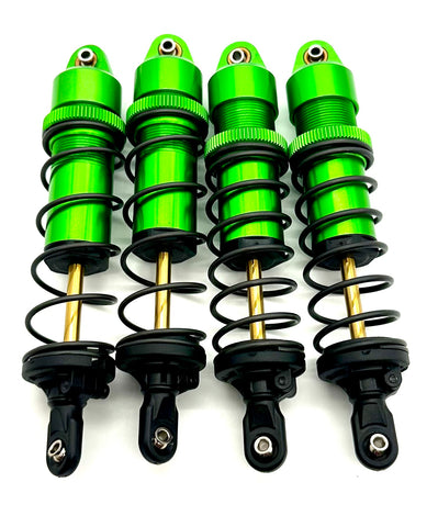 1/10 MAXX Ultimate SHOCKS (GREEN-Anodized Gt-maxx 8961t dampers, springs 89087-4