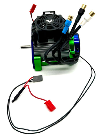 1/10 MAXX Ultimate MOTOR ASSEMBLY Green w/mounts, sink and fan 89087-4