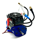 1/10 MAXX Ultimate MOTOR ASSEMBLY Blue w/mounts, sink and fan 89087-4