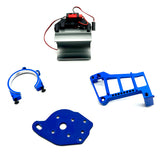 1/10 MAXX Ultimate COOLING FAN, blue Heat Sink and mounts for Motor 540xl velineon 89087-4