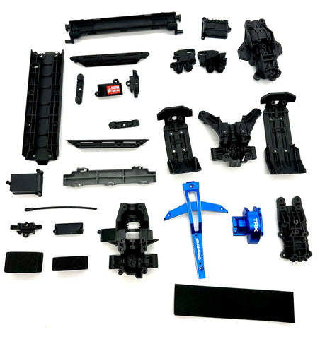 1/10 MAXX Ultimate Plastic Set Blue (Front Rear Bulkhead skid plates Brace box 89087-4