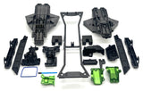 X-MAXX Ultimate Plastic Set Green (Front Rear Bulkhead Covers Rx box Traxxas 77097-4