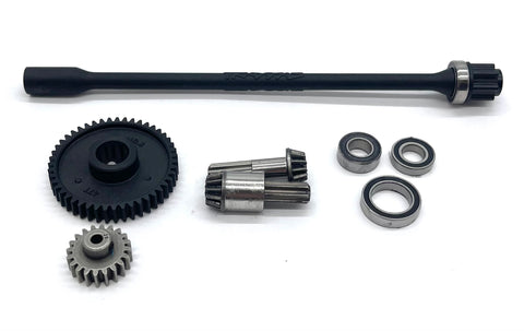 MINI-MAXX SPUR Gear, center driveshaft, pinion, bearings Traxxas 107154-1