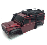 TRX-4 DEFENDER - BODY (Red) Clipless Spare Tire Fenders Land Rover Trail 82256-4