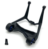 X-Maxx Ultimate Wheelie Bar with Blue Aluminum Wheels  Traxxas 77097-4