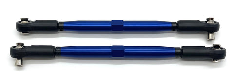 X-MAXX Ultimate Steering Rods (Toe links Blue 7075-T6 aluminum Traxxas 77097-4