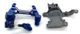 X-MAXX Ultimate STEERING Assembly Blue (Bellcrank Servo Horn Linkage Bearings Traxxas 77097-4